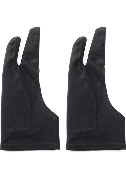 2 Adet Tarzı S Beden 2 Adet Iki Parmak Eldiven Çizim Kalem Ekran Kağıt Sanat Boyama Eskiz iPad Gra Tablet Için Sanatçı Eldivenleri - Reddedilmeyen Avuç Içi (Yurt Dışından)