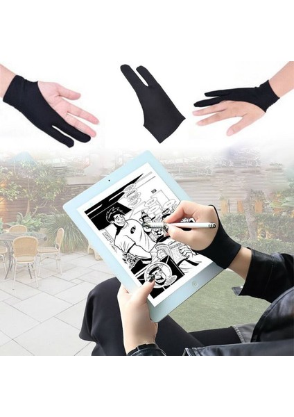 2 Adet Tarzı S Beden 2 Adet Iki Parmak Eldiven Çizim Kalem Ekran Kağıt Sanat Boyama Eskiz iPad Gra Tablet Için Sanatçı Eldivenleri - Reddedilmeyen Avuç Içi (Yurt Dışından) indirimleri