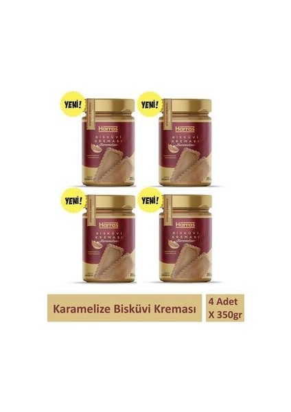 Karamelize Bisküvi Kreması 350 gr x 4 Adet