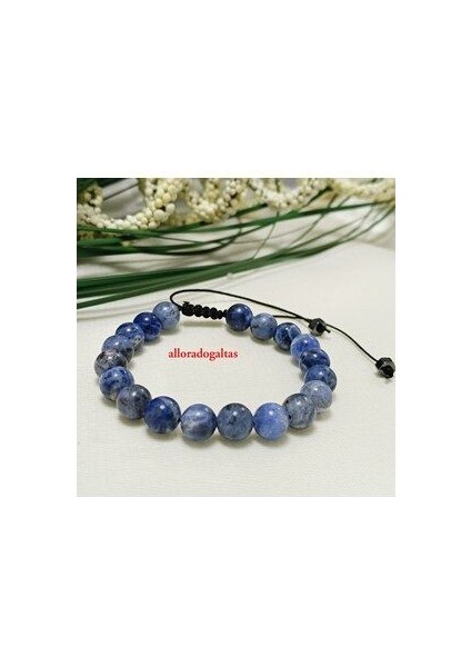 Doğal Taş Sodalit Taşı Bileklik