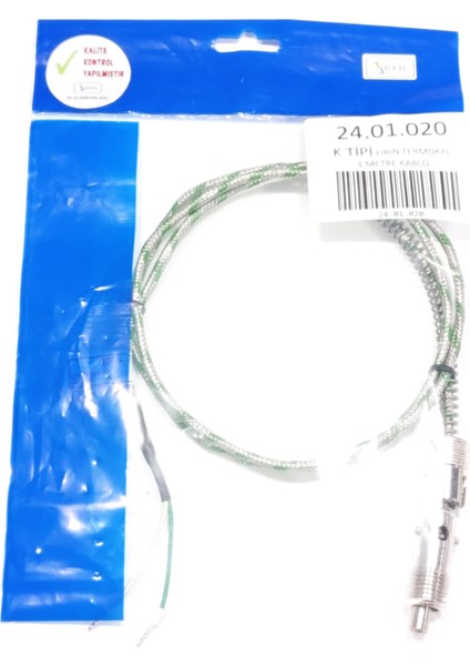 K Tipi Q6 M12 Bayonet Rekorlu Termokupl 1 Metre Kablolu - TT11-K106-3-R¼" 1ccb modelleri