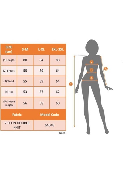 Kadın Uzun Kollu Bisiklet Yaka Kısa Viskon Iki Iplik Elbise