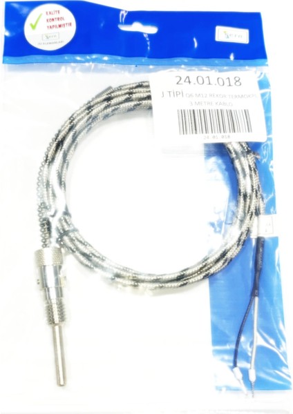 J Tipi Q6 M12 Bayonet Rekorlu Termokupl 3 Metre Kablolu - TT11-J106-3 3ccb modelleri