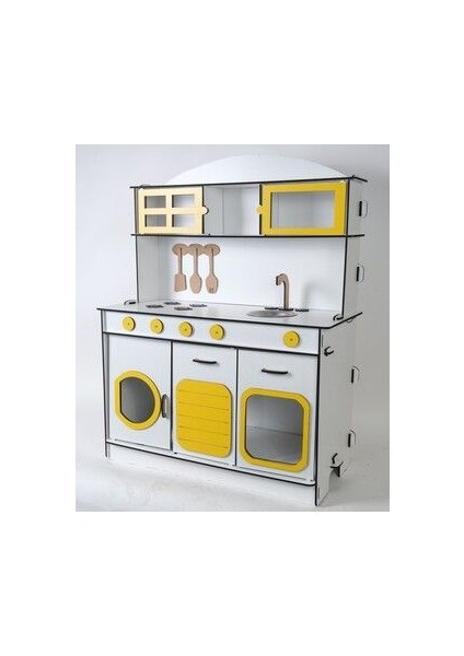 Oyuncak Mutfak, Ahşap Oyuncak Mutfak, 6.4 mm Mdf, Montessori Mutfak, Mutfak Seti Oyuncak modelleri