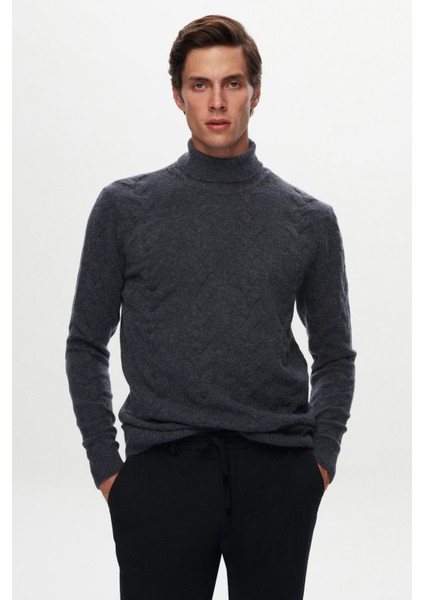 Ds Damat Regular Fit Indigo Jakar Desenli Kazak fiyatları