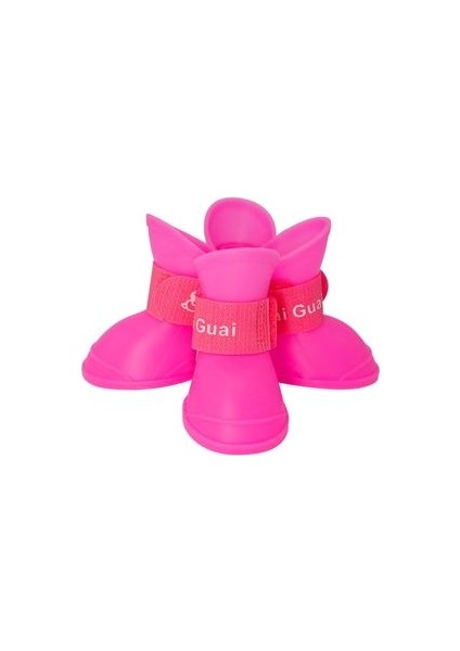 Silikon Köpek Ayakkabısı -Pembe