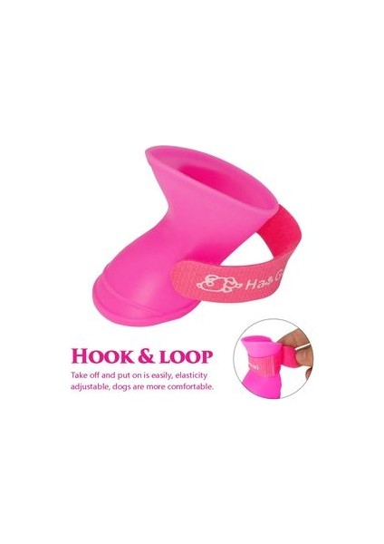 Silikon Köpek Ayakkabısı -Pembe