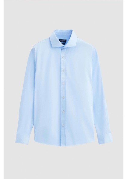 Ds Damat Regular Fit Mavi Düz Nano Care Gömlek indirimleri