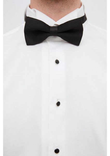 Ds Damat Slim Fit Beyaz Düz Smokin Gömlek fiyatları