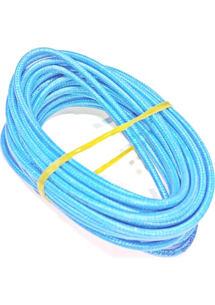 Mavi Renk 1,5mm Cam Elyaf Örgü Yanmaz Kablo 5metre, -60/+180°C fiyatları