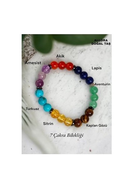 7 Çakra Bilekliği Doğaltaş Bileklik fiyatları