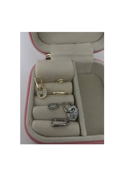 Zirkon Taşlı 3lü Küpe fiyatları