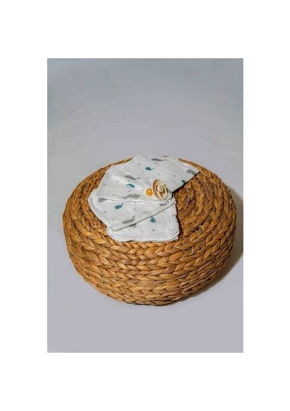 Bebek Agiz Mendili Müslin Organik 4lü Balina Desen fiyatları