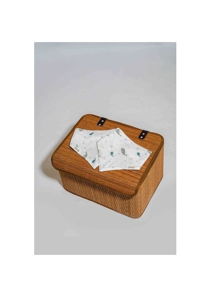 Müslin Bebek Mama Önlügü 2'li 100% Pamuk Iki Citcitli Cift Kat Müslin Balina Desenli