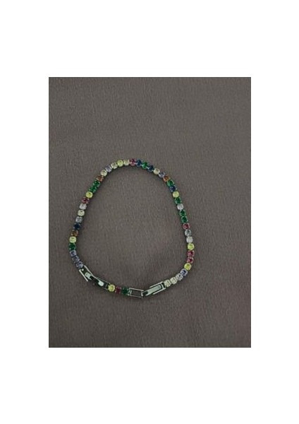 Renkli Taşlı Su Yolu Bileklik modelleri