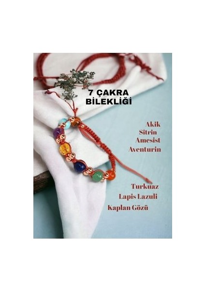 7 Çakra Doğaltaş Bilekliği
