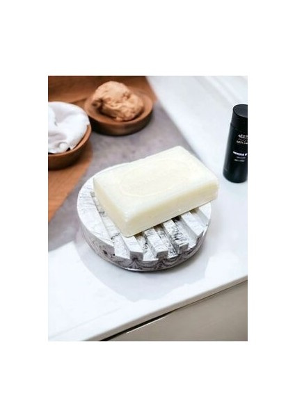 Yuvarlak Mermer Desen Beton Mutfak Banyo Tuvalet Katı Sabunluk fiyatları