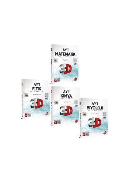 Ayt Matematik - Ayt Fizik - Ayt Kimya - Ayt Biyoloji Soru Bankaları