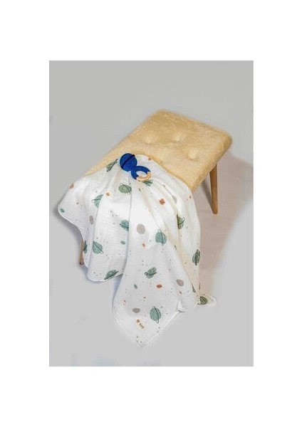 Müslin Örtü 2 Katli Gezegen Desenli 100% Pamuk 100X100 cm fiyatları