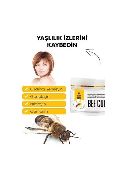 Cream 100ML Arı Kremi Vücut Sızıları ve Bakım Için 3 Adet