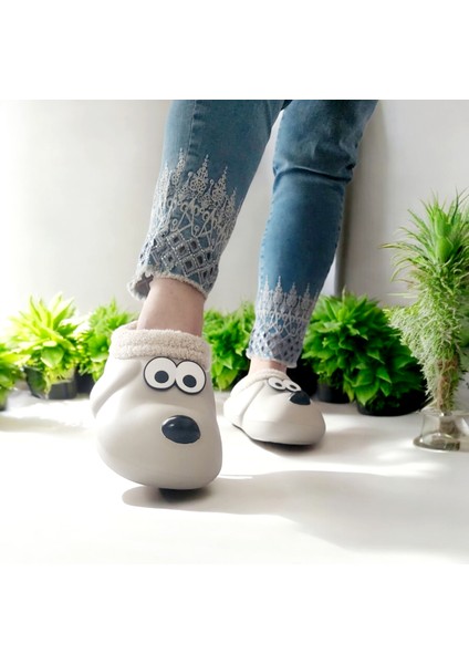 Kışlık Içi Kürklü Köpek Figürlü Eva Terlik fiyatları