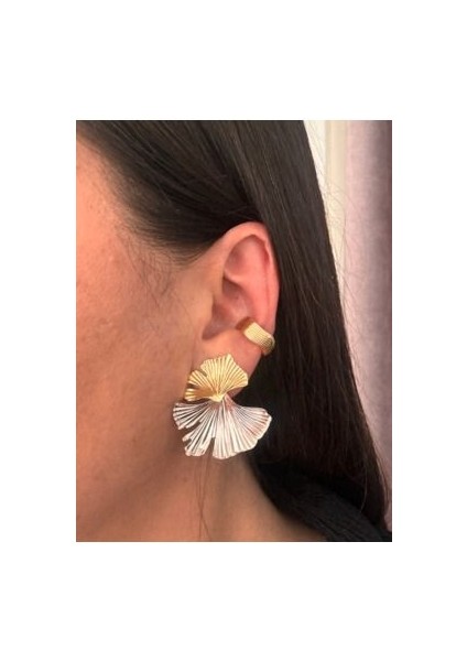 Tırtıklı Asimetrik Earcuff (Kıkırdak Küpesi)