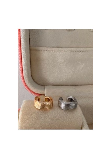 Tırtıklı Asimetrik Earcuff (Kıkırdak Küpesi)