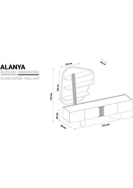 Alanya Duvar Ünitesi
