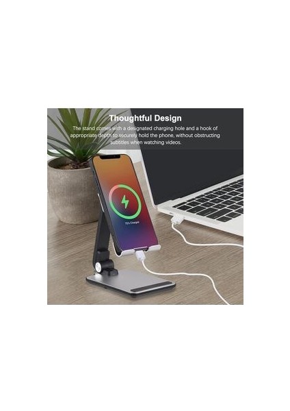 360 Derece Dönebilen Lüks Katlanabilir Metal Tablet ve Telefon Tutucu Stant Masaüstü Şarj Stand fiyatları