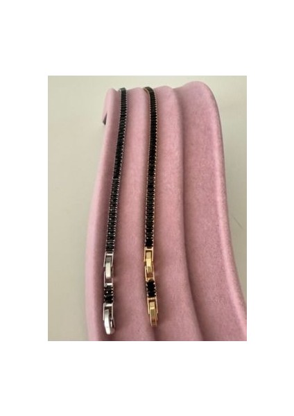 Siyah Baget Taşlı Bileklik modelleri