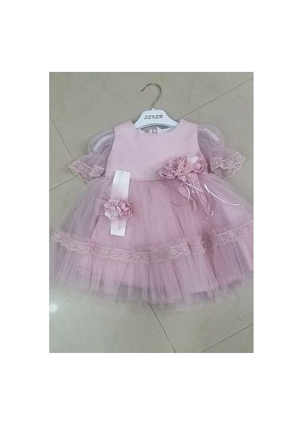 Kolu Tül Bebek Abiye Elbise