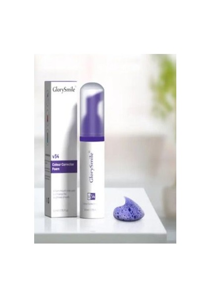 V34 Renk Düzeltici Diş Beyazlatma Köpük 50ML