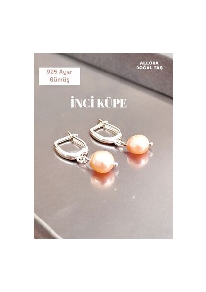 Inci Küpe Saf Inci 925 Ayar Gümüş