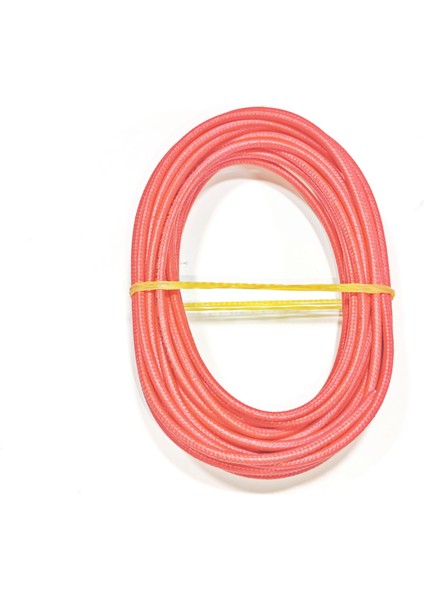 Kırmızı Renk 1,5mm Cam Elyaf Örgü Yanmaz Kablo 5metre, -60/+180°C fiyatları