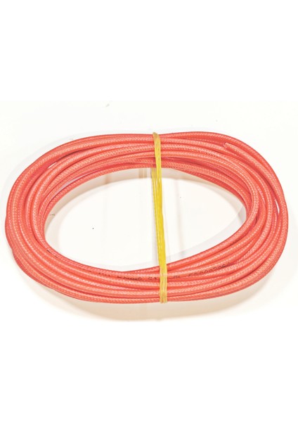 Kırmızı Renk 1,5mm Cam Elyaf Örgü Yanmaz Kablo 5metre, -60/+180°C indirimleri
