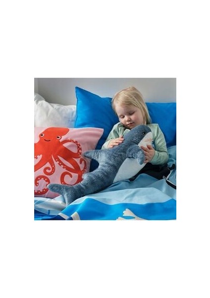 Peluş Oyuncak Köpekbalığı Mavi Beyaz 55 cm fiyatları