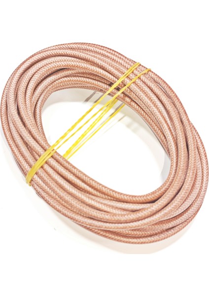 Kahverengi Renk 2,5mm Cam Elyaf Örgü Yanmaz Kablo 5metre, -60/+180°C fiyatları