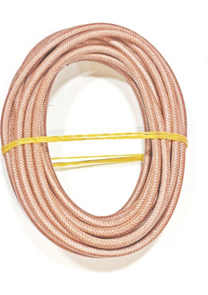 Kahverengi Renk 2,5mm Cam Elyaf Örgü Yanmaz Kablo 5metre, -60/+180°C indirimleri