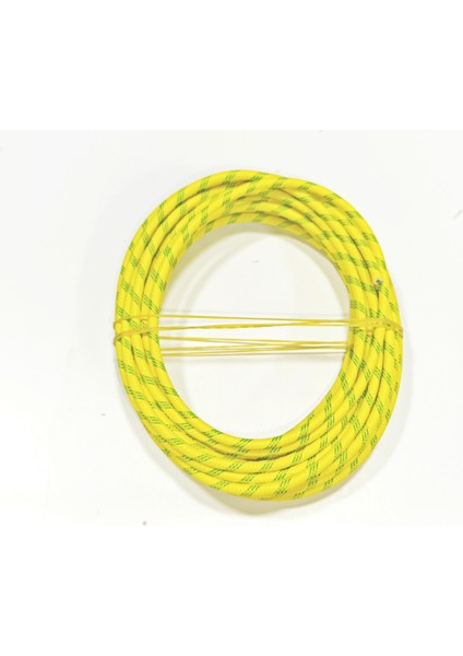 Sarı Renk 2,5mm Cam Elyaf Örgü Yanmaz Kablo 5metre, -60/+180°C fırsatları