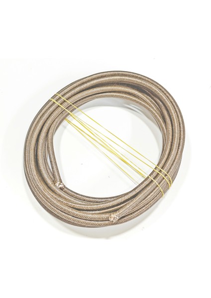 Kahverengi Renk 6mm Cam Elyaf Örgü Yanmaz Kablo 5metre, -60/+180°C fırsatları