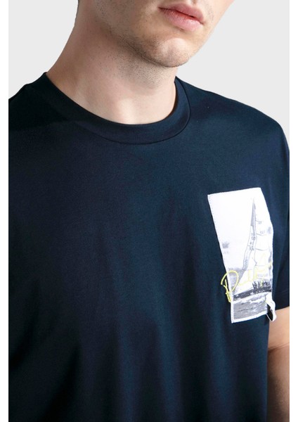 % 100 Pamuk Regular Fit Bisiklet Yaka Logolu T Shirt Erkek T Shirt 24411064 013 modelleri