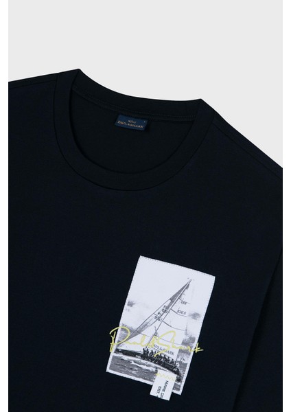% 100 Pamuk Regular Fit Bisiklet Yaka Logolu T Shirt Erkek T Shirt 24411064 013 fırsatları