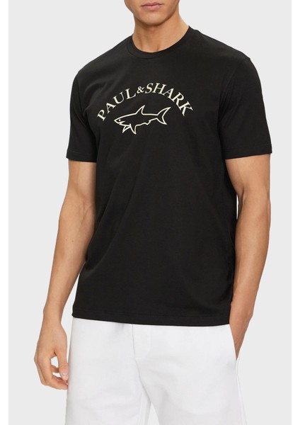 % 100 Pamuk Regular Fit Bisiklet Yaka Logolu T Shirt Erkek T Shirt 24411032 011
