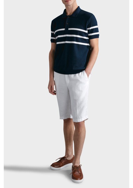 Çizgili % 100 Pamuk Regular Fit Düğmeli Polo Yaka T Shirt Erkek Polo Yaka T Shirt 24411625 201 fiyatları