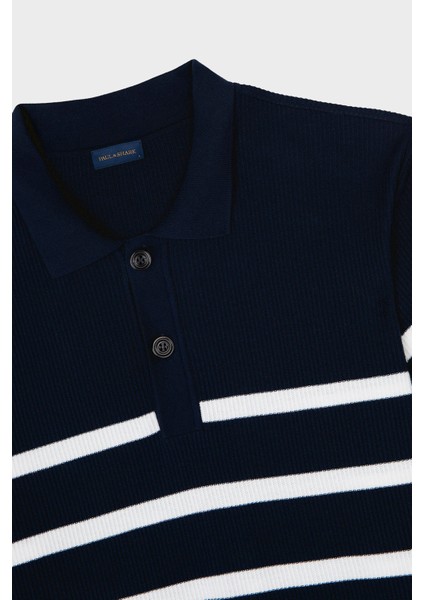 Çizgili % 100 Pamuk Regular Fit Düğmeli Polo Yaka T Shirt Erkek Polo Yaka T Shirt 24411625 201 fırsatları