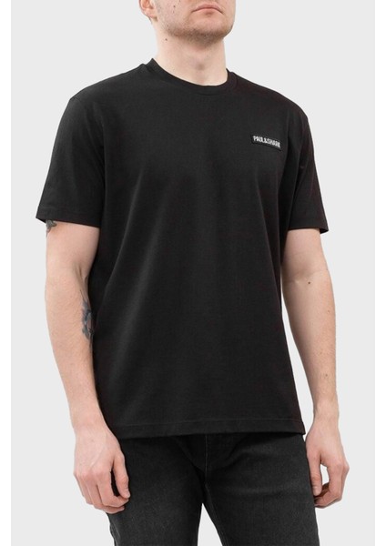 % 100 Pamuk Regular Fit Sırt Baskılı T Shirt Erkek T Shirt 24411077 011