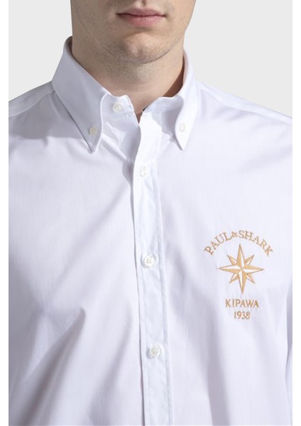 Streç Pamuklu Regular Fit Düğmeli Yaka Gömlek Erkek Gömlek 24413321 010 fırsatları