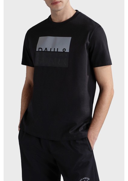 % 100 Pamuk Regular Fit Bisiklet Yaka Logolu T Shirt Erkek T Shirt 24411050 011