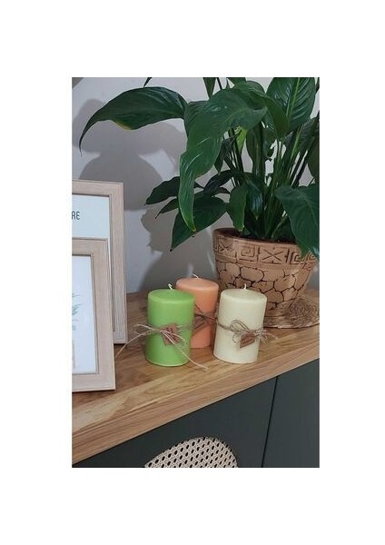 Silindir Mum 11 x 7 cm , Esanslı Mum, Ev Dekorasyon, Hediyelik