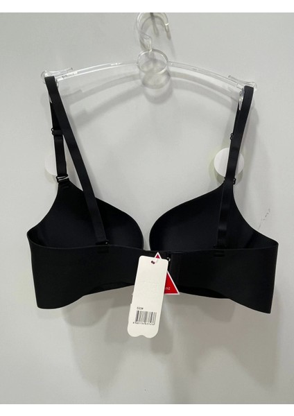 Lazer Kesim Double Push Up Siyah SÜTYEN-533